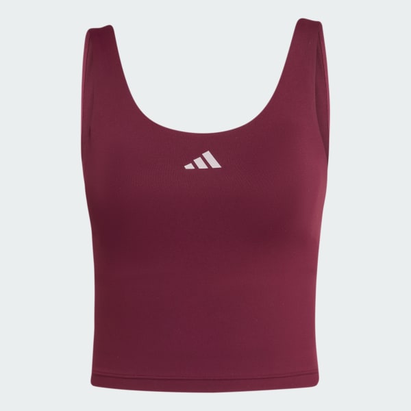 Burgundy 3 Stripes Studio All Me Light Support tanktop