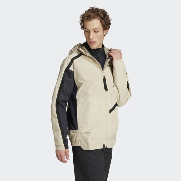 Beige Veste de pluie Terrex Utilitas RAIN.RDY 2,5 couches