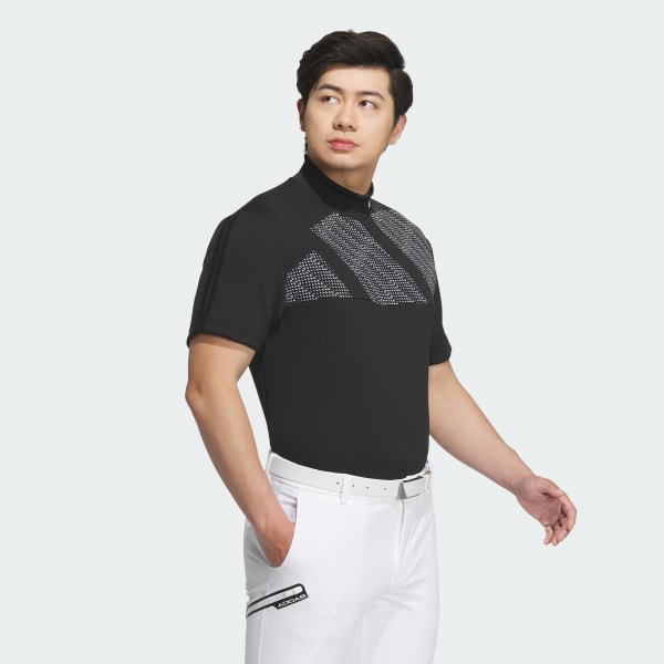 adidas AEROREADY Big Badge of Sport Short Sleeve Mock Neck Shirt