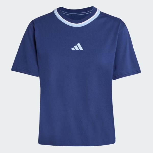 Blue Essentials Color Pop Cotton Tee