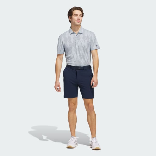 adidas Ultimate365 Micro Texture Polo Shirt - Blue | Free