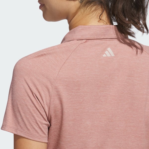 adidas Ultimate365 Heathered Twistknit Polo Shirt - Pink