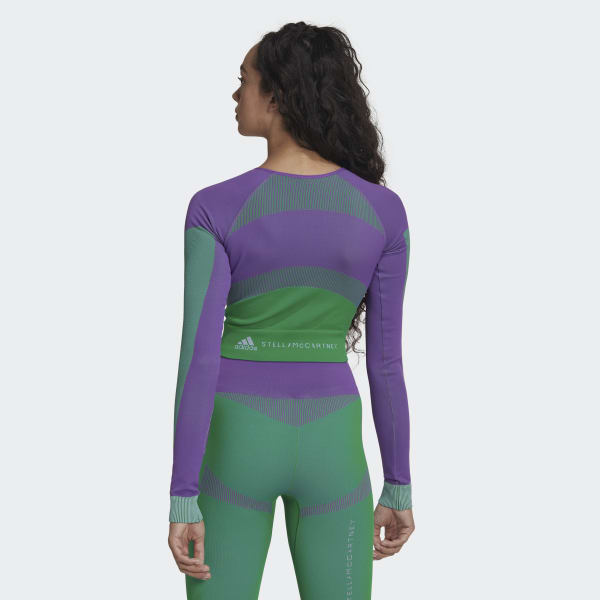 nachová Zkrácený top adidas by Stella McCartney TrueStrength Yoga C8658