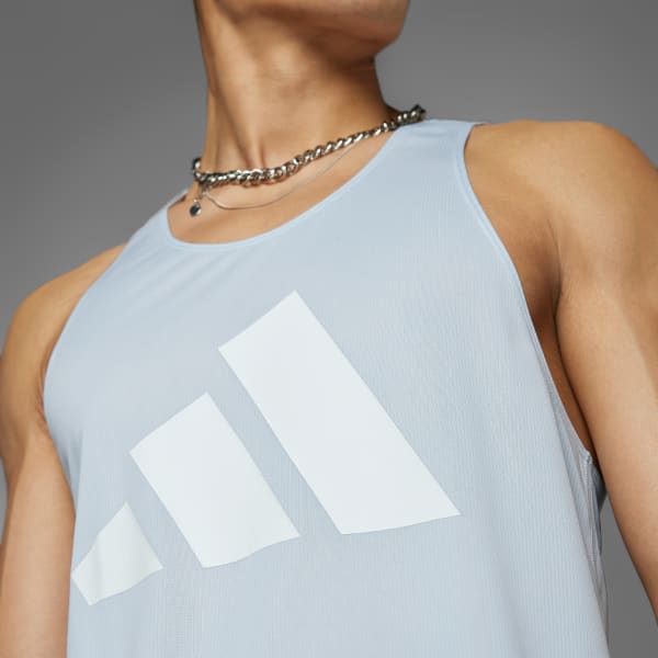 Blue Run It Tank Top