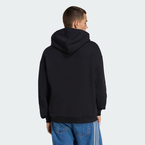 noir SWEAT-SHIRT À CAPUCHE TRÈFLE ADICOLOR