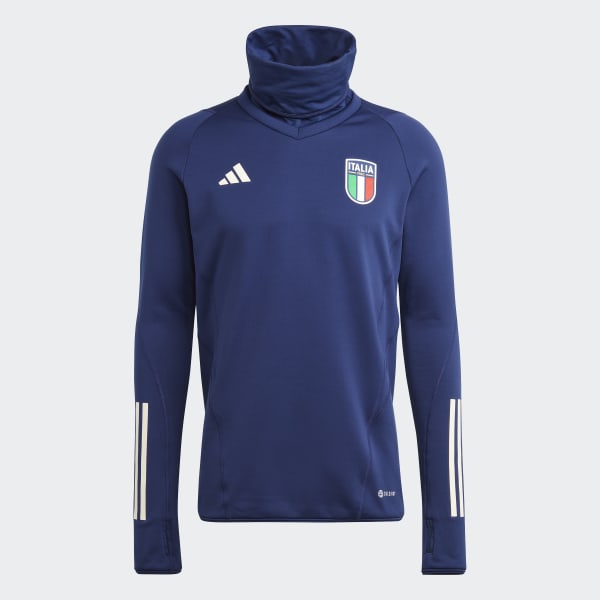 Blau Italien Tiro 23 Pro Warm Oberteil