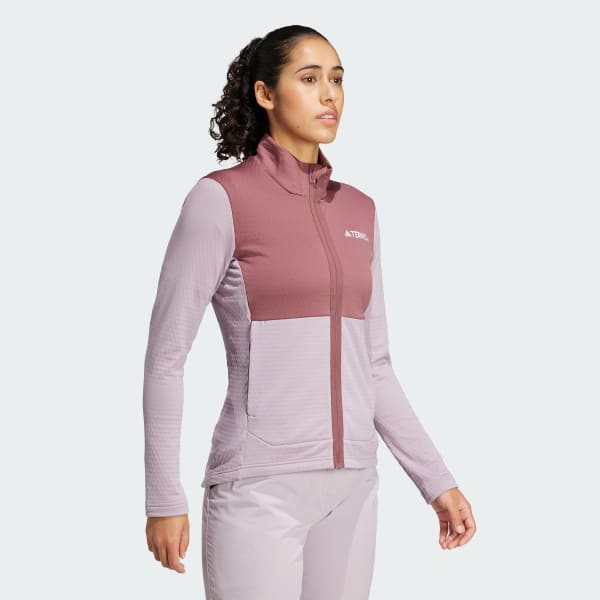 Purple Terrex Multi Light Fleece Full-Zip Jacket