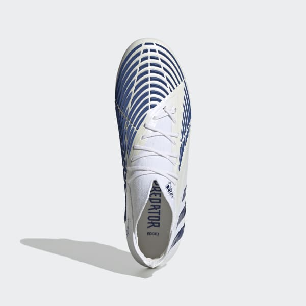 Blanco Zapatos de Fútbol Predator Edge.1 Terreno Firme