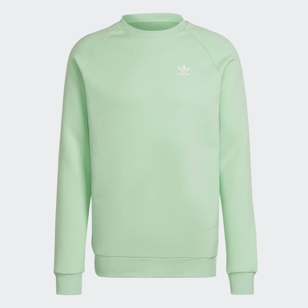Zielony Adicolor Essentials Trefoil Crewneck Sweatshirt JKZ50