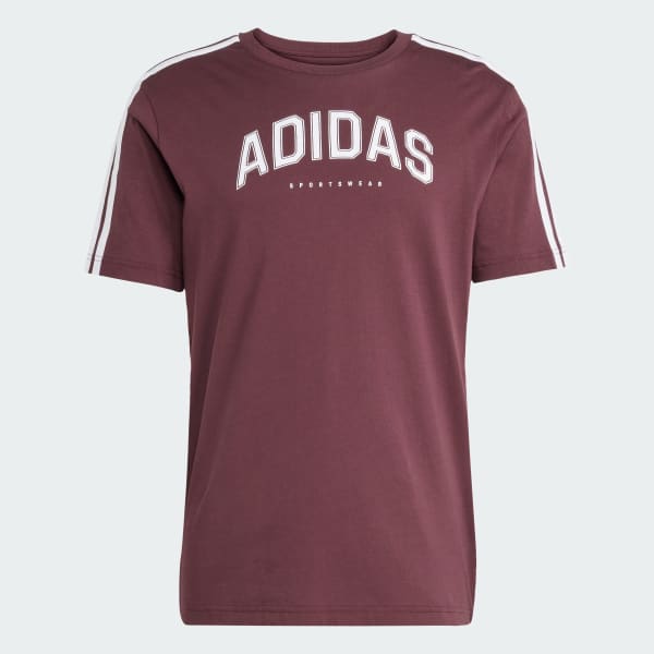 Granate Playera Codes Collegiate Linear Estampada