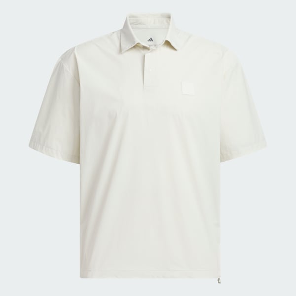 グレー レンジ コミューター ウーブン 半袖 ルーズフィット ポロ