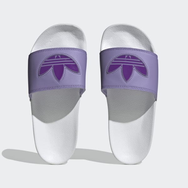 White Adilette Lite Slides