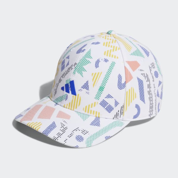 White Graphic Cap