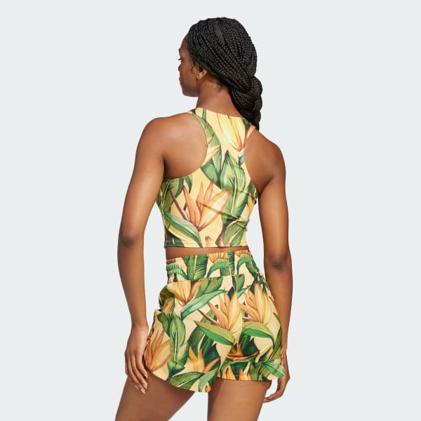 Amarillo Playera sin Mangas de Training adidas x FARM Rio