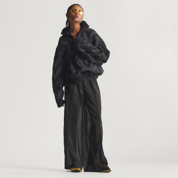 Schwarz STRICKPULLOVER MIT REISSVERSCHLUSS BIS ZUR BRUST