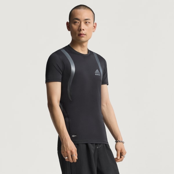 Preto T-shirt justa Techfit Archive