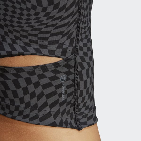adidas Performance Print Clash Yoga Tank Top – bras – shop at Booztlet