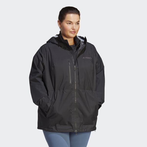 Negro Chaqueta técnica Terrex Xploric RAIN.RDY Hiking (Tallas grandes)