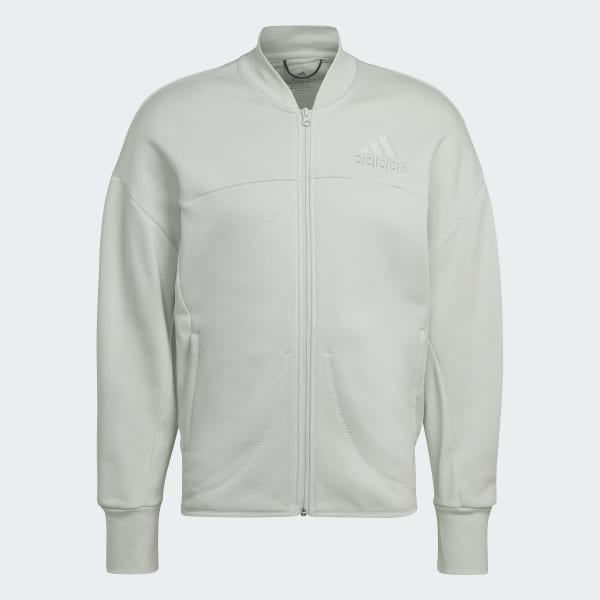 Verde Casaco em Fleece Studio Lounge
