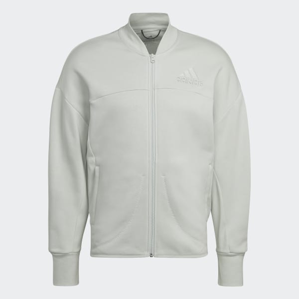 adidas Studio Lounge Fleece Track Top - Green | adidas India