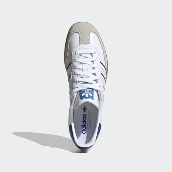 Adidas samba white blue online