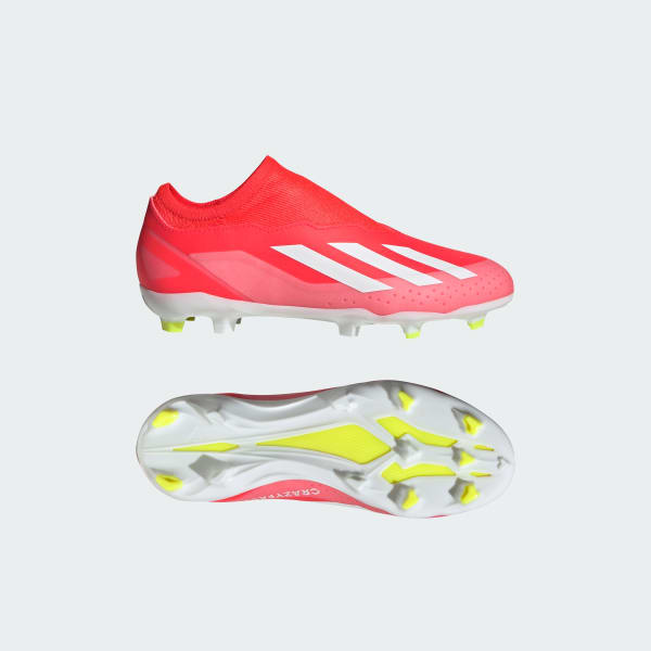adidas X Crazyfast League Laceless Firm Ground Boots Red adidas India