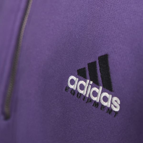 Pourpre Haut demi-zip adidas Equipment Blocked
