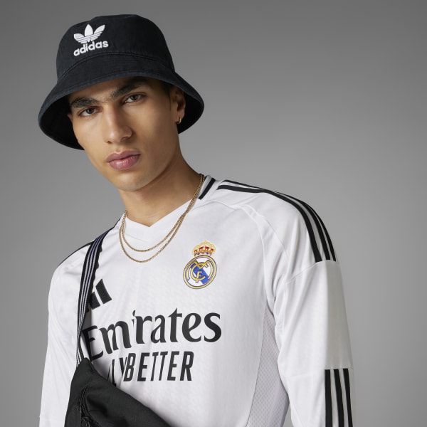 【国内正規品】レアル・マドリード（23/24）長袖 ホワイトシャツ adidas アディダス レアル・マドリード 25/26 長袖ホームユニフォーム
