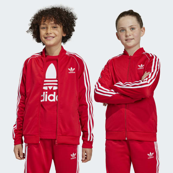 adidas Adicolor træningsjakke Rød | adidas Denmark