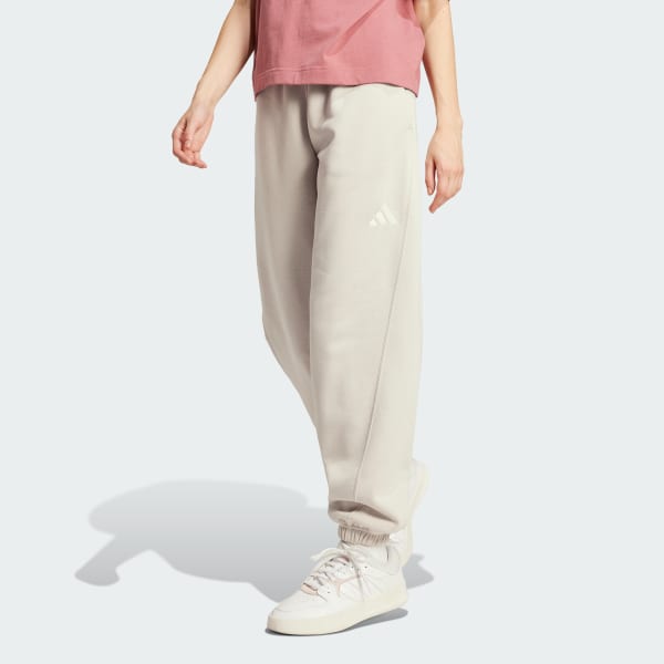 Beige Pantalón ALL SZN Holgado Tela Fleece
