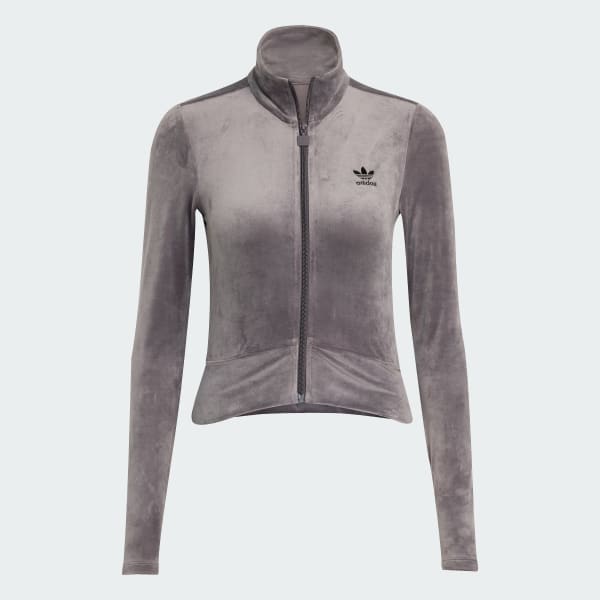 Essentials Velvet Fitted Track Top