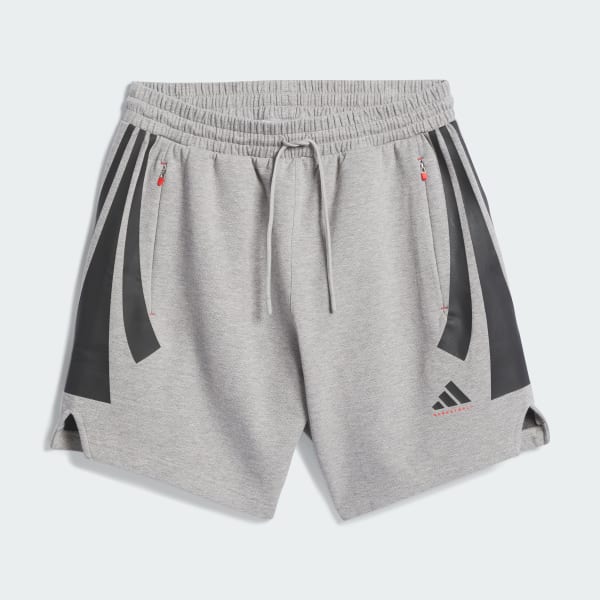 Grey adidas Basketball Spacer Shorts (Gender Neutral)