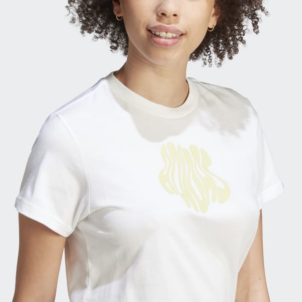 Adidas floral tee discount