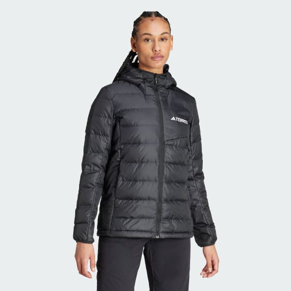 Black Terrex Multi Light Down Hooded Jacket