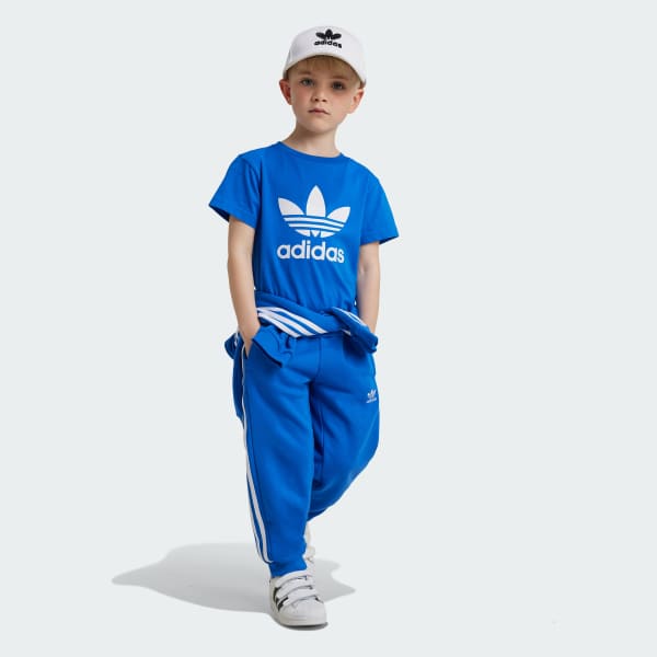 Blue Adicolor Trefoil Tee Kids
