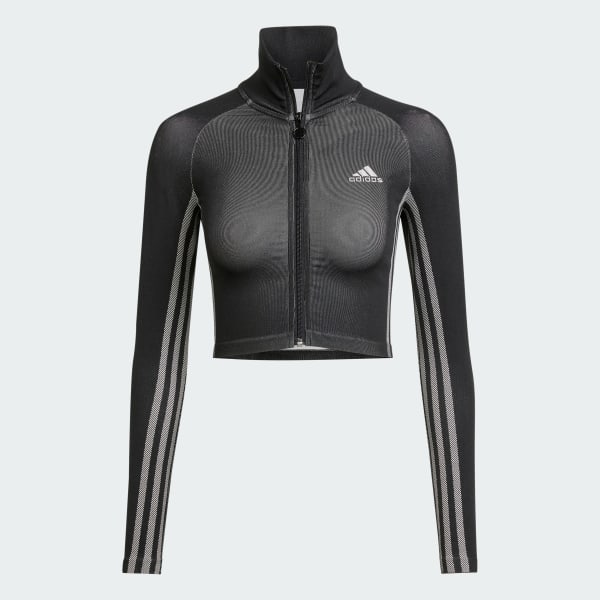 Negro Playera deportiva sin costuras Firebird