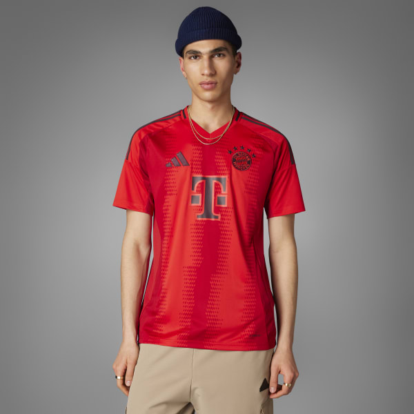 Tシャツ・カットソー adidas FC Bayern 2425 Third Jersey Ivory Red IZ3129 adidas FC Bayern Munich 2024/25 Men's Third Jersey | Soccer
