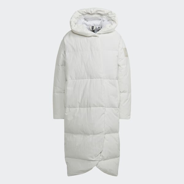White Big Baffle Down Coat