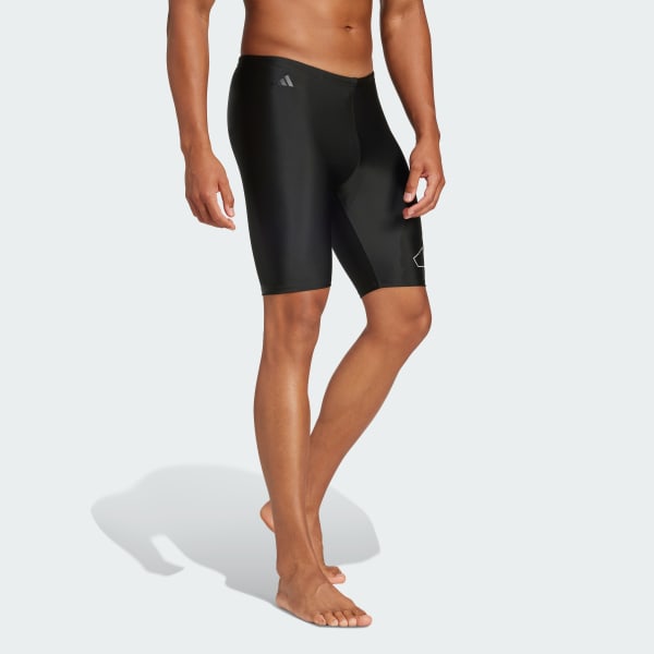 Schwarz Big Bars Jammer-Badehose