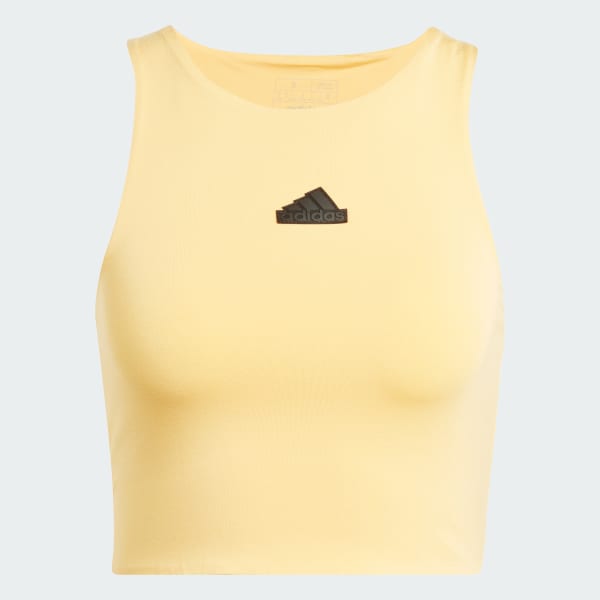 Yellow City Escape Crop Tank Top