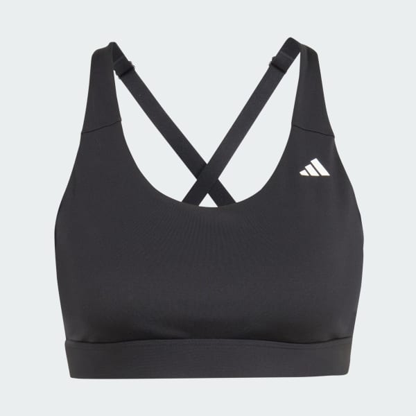 Negro Top Deportivo Ultimate Run Soporte Medio