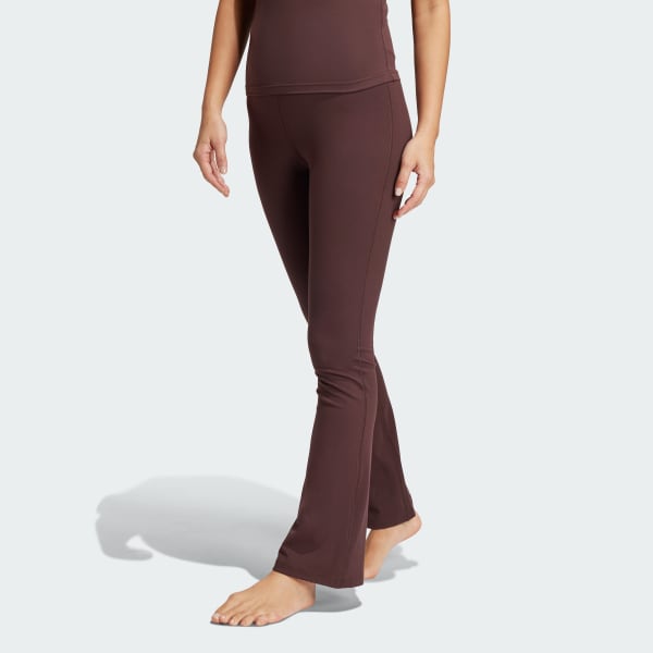 Marron Pantalón Acampanado Yoga