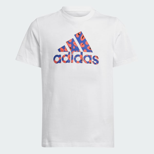 White Animal Print Graphic T-Shirt
