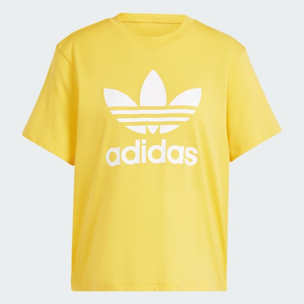 Yellow Adicolor Trefoil Boxy Tee