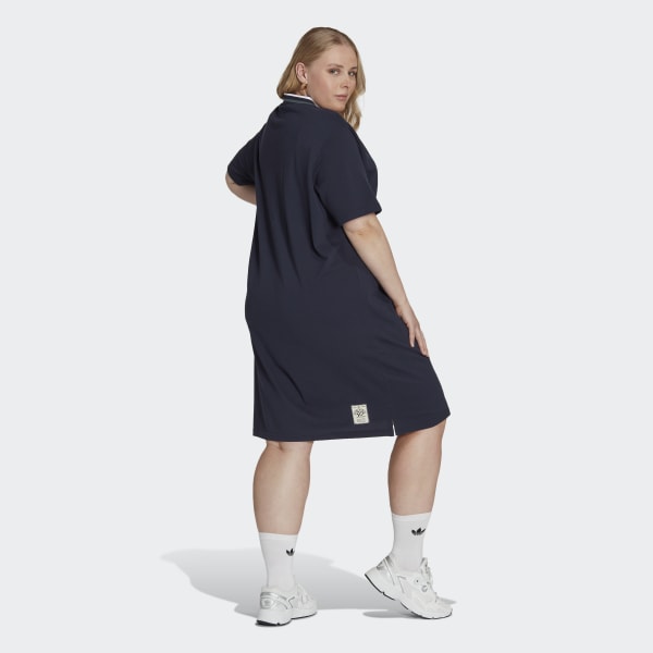 blauw adidas Originals Class of 72 Polo Jurk (Grote Maat) MMR87