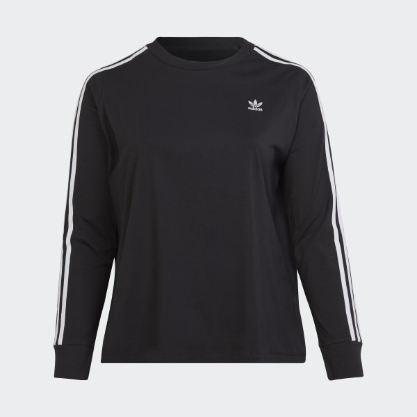 Svart Adicolor Classics Long Sleeve Tee (Plus Size)