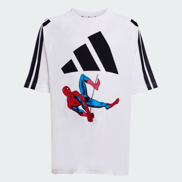 Hvit Marvel Spider-Man T-skjorte