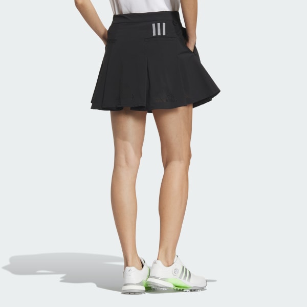 Black Stretch Flared Skirt