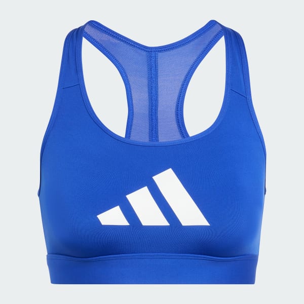 Azul Top Deportivo Powerreact Big Logo Estampado