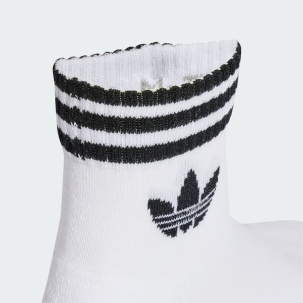 Blanc Socquettes 3 bandes (lot de 3 paires)